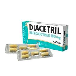 Diacetril Racecadotrilo 100 mg - Caja de 10 Cápsulas