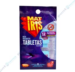 Pastilla Mata Mosquito Matiris - Cont. 8 tabletas