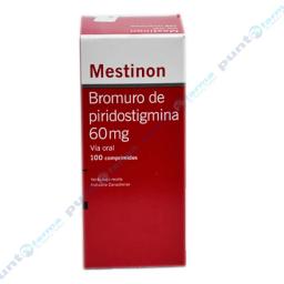 Mestinon Bromuro de Piridostigmina 60 mg - Caja con 100 Comprimidos