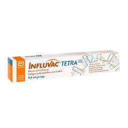 Vacuna Influvac Tetra Anti Influenza - Cont 1 jeringa prellenada con aguja de 0,5 mL