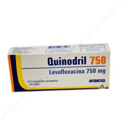 Quinodril Levofloxacina 750 mg - Cont. 10 Comprimidos Recubiertos