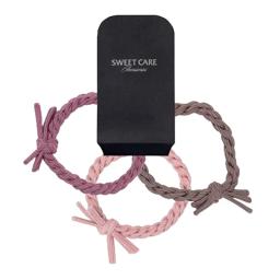 Set de 3 Gomas de Color Rosa,Lila y Gris Sweet Care