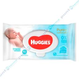 Toallitas Húmedas Puro Natural Huggies - Cont 80 unidades