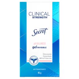 Antitranspirante Secret Clinical Clear Gel Ph Balanced - 45 gr.