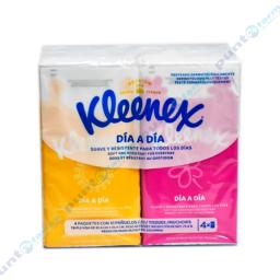 Pañuelos de Papel Desechables Kleneex - Contiene 4 Paquetes de 10 Hojas