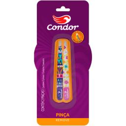 Kit de Pinzas para Cejas Acero Inoxidable Decorada Condor - Cont. 2 unidades