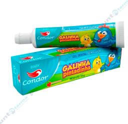 Pasta de Dientes Infantil Sin Flúor Fresa Galinha Pintadinha Baby Condor 0-2 años - 50gr