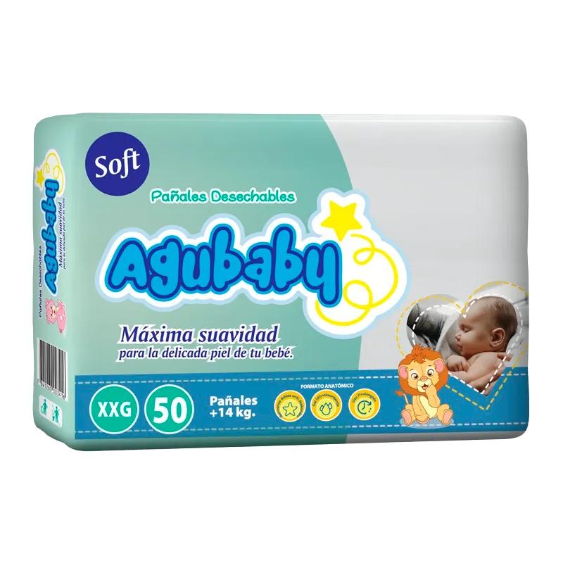 Pañal Desechable Soft Super XG Agubaby - Cont. de 50 unidades