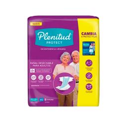 Pañal Desechable para Adultos Protec Plenitud XG - Cont 8 unidades