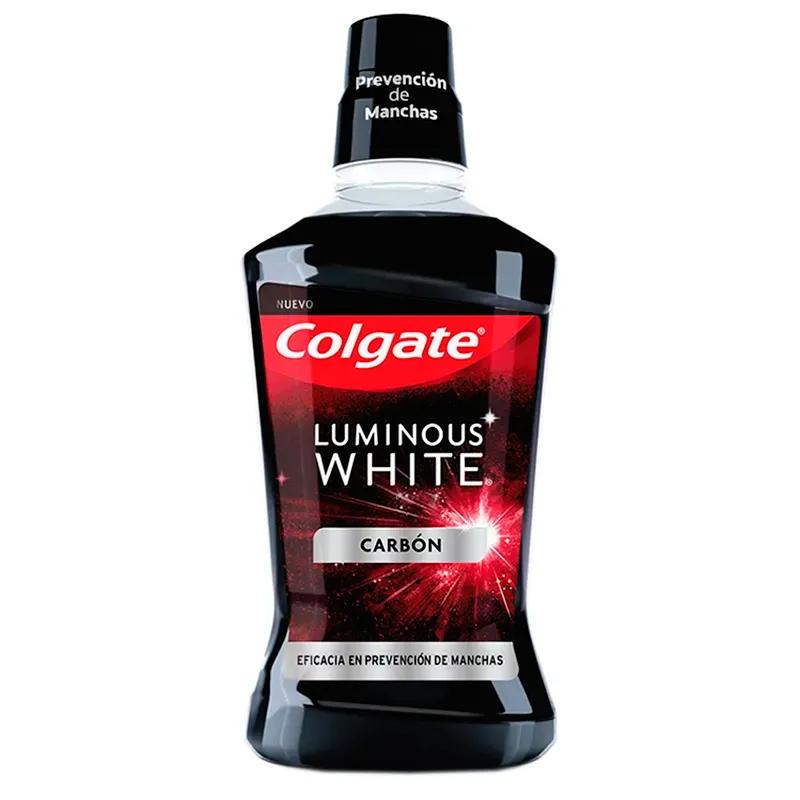 Enjuague Bucal Luminous White Carbon Colgate - 500 mL