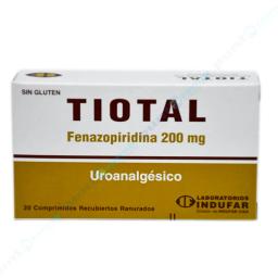 Tiotal Fenazopiridina 200 mg - Contiene 20 Comprimidos.