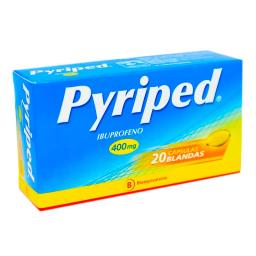 Pyriped 400 mg Ibuprofeno Mintlab - Caja de 20 Cápsulas Blandas