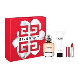 Set L'Interdit Eau de Parfum +Crema Perfumada Corporal Hidratante+ Labial Le Rouge Deep Velvet mini