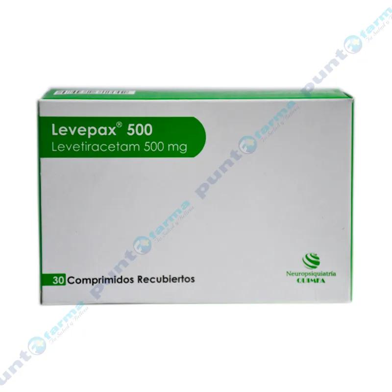 Levepax Levetiracetam 500 mg - Cont. 30 Comprimidos
