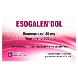 Esogalen Dol Esomeprazol 20mg Naproxeno 500mg - Cont. 10 Comprimidos.