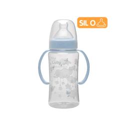 Biberon Con Tetina Ortodontica De Color Azul Lolly - 350 ml Cont. 1 Unidad