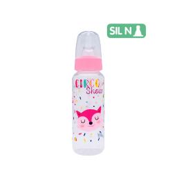 Biberon Con Tetina Natural Color Rosal Lolly - 240 ml Cont. 1 Unidad