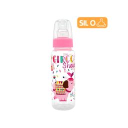 Biberon Con Tetina Ortodontica Color Rosa Lolly - 240 ml Cont. 1 Unidad.