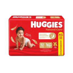 Huggies Supreme Natural Care XG - Contiene 52 unidades