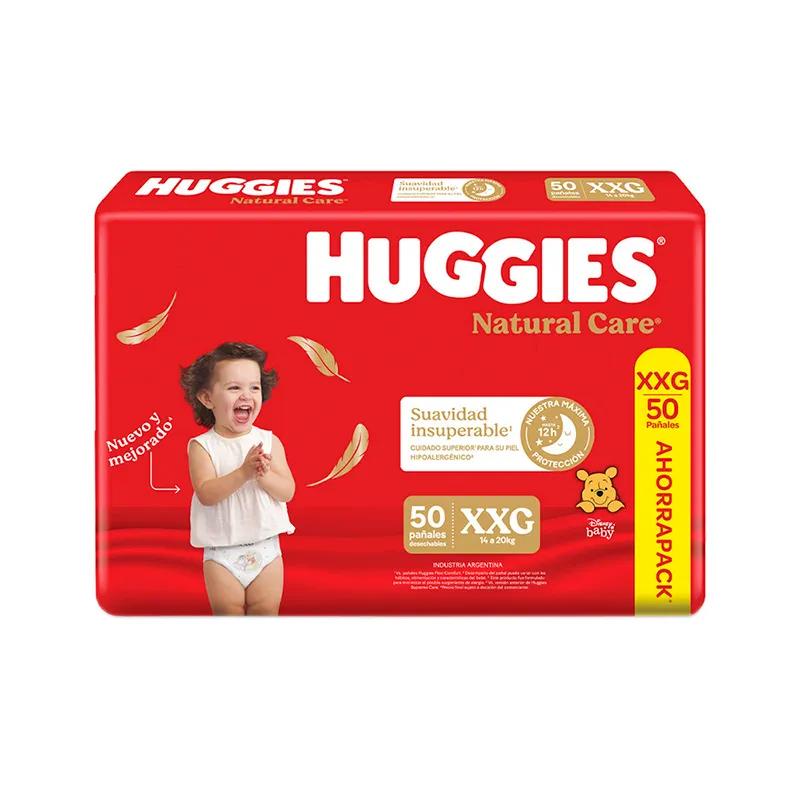 Huggies Supreme Natural Care XXG - Contiene 50 unidades