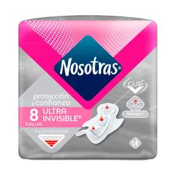 Toallas Nosotras Ultra Invisible Rapisec Cur-V Nosotras - Cont. 8 unidades