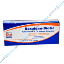 Rexalgan Biotic Amoxicilina Diclofenac Potasico - Cont. 10 Comprimidos