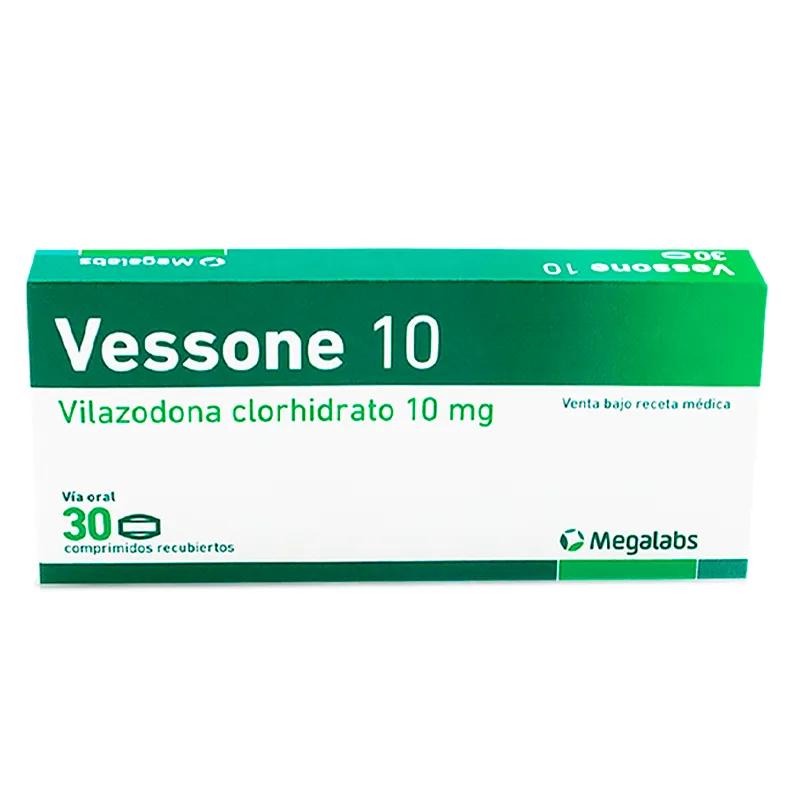 Vessone 10 Vilazodona clorhidrato 10 mg - Cont. 30 comprimidos recubiertos