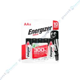 Pack de Pilas AA Energizer Max - Cont. 8 unidades