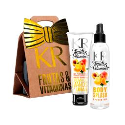 Set Kraft Alta Humectacion Manos + Body Splash Orange Oil Cuidado Intensivo Karina Rabolini