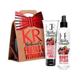 Set Kraft Naturals Alta Humectacion Manos + Body Splash Nutritiva Relaja Karina Rabolini