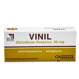 Vinil Diclofenac 50 mg - Cont. 20 Comprimidos Gastroprotejidos.