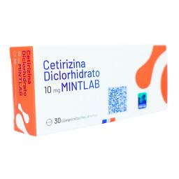 Cetirizina Diclorhidrato Mintlab 10 mg - Cont. 30 Comprimidos Recubiertos