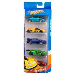 Set de Autos Basics Hot Wheels - Cont. 5 unidades