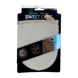 Esponja de Mano Fibra Bamboo Sweet Care - Cont. 1 unidad