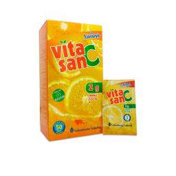 Polvo Efervescente Vitasan C sabor naranja 2G - Cont. 50 sobres