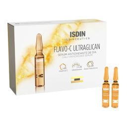 Sérum Antioxidante de Día Isdinceutics Flavo-C Ultraglican - Cont. 10 ampollas de 2mL c/u