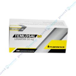 Temlosal Losartan 50 mg - Cont. 100 Comprimidos Recubiertos