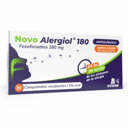 Novo Alergiol Fexofenadina 180 mg - Caja de 30 Comprimidos