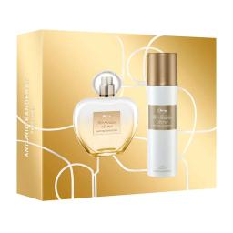 Set Antonio Banderas Her Golden Secret Eau de Toilette 80mL + Desodorante 150mL