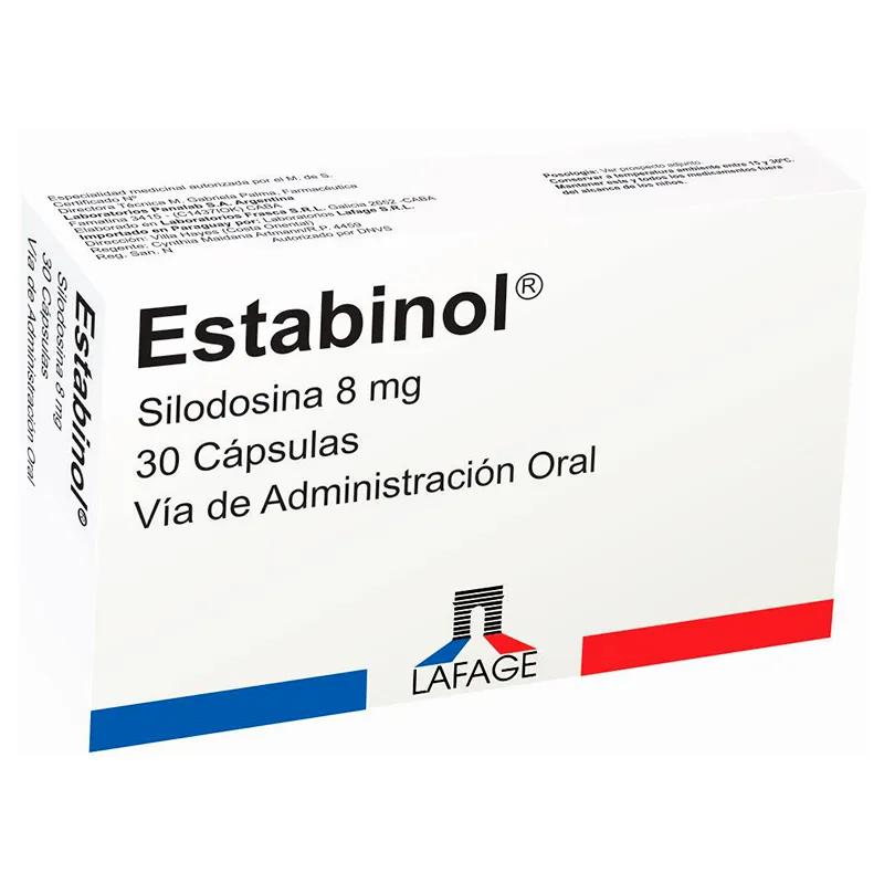 Estabinol Silodosina 8 mg - Caja de 30 Cápsulas