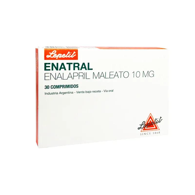 Enatral Enalapril Maleato 10 mg - 30 comprimidos
