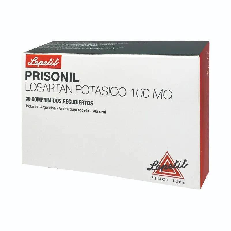 Prisonil 100 Losartan Potasico 100 mg - 30 Comprimidos Recubiertos