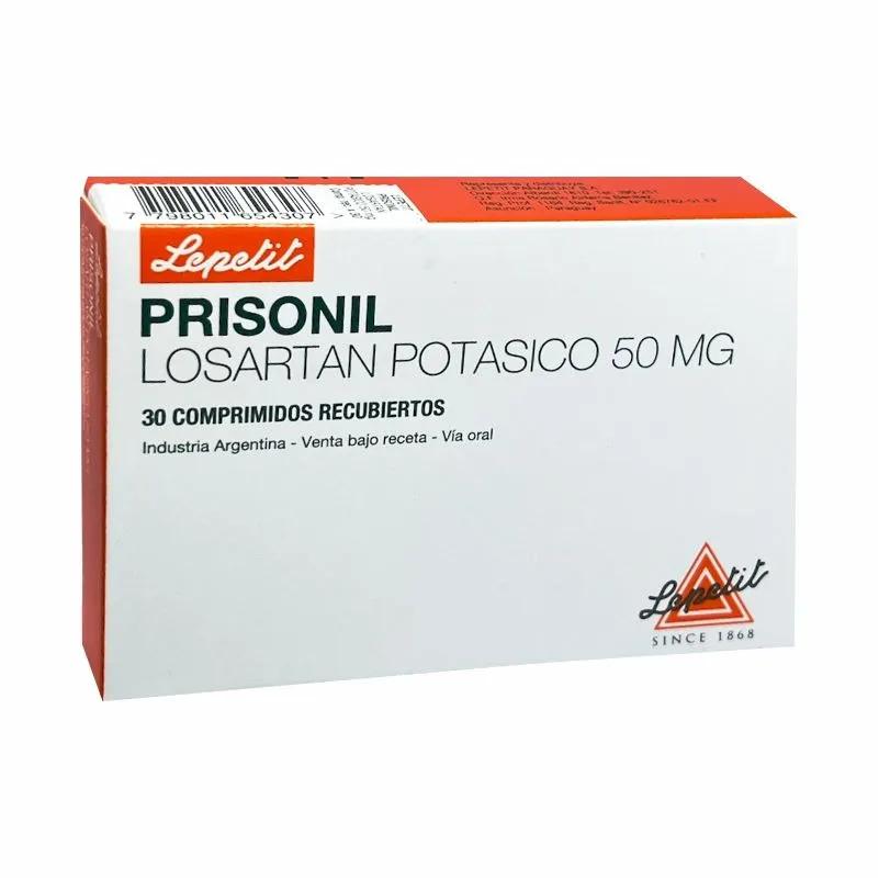 Prisonil Losartan Potasico 50 mg - 30 Comprimidos Recubiertos
