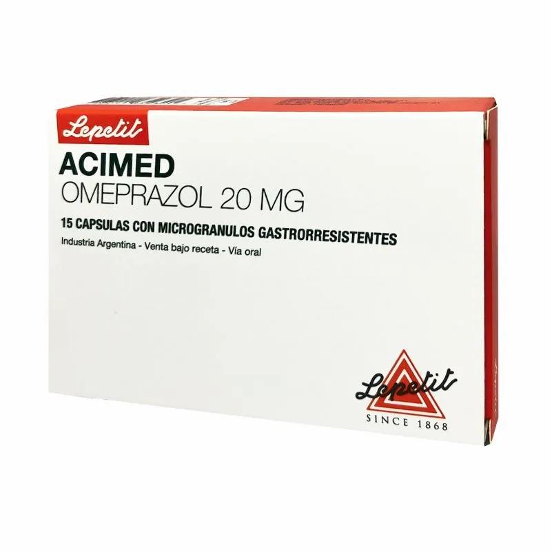 Acimed  Omeprazol 20 mg - 15 Caps con microgranulos gastrorresistentes