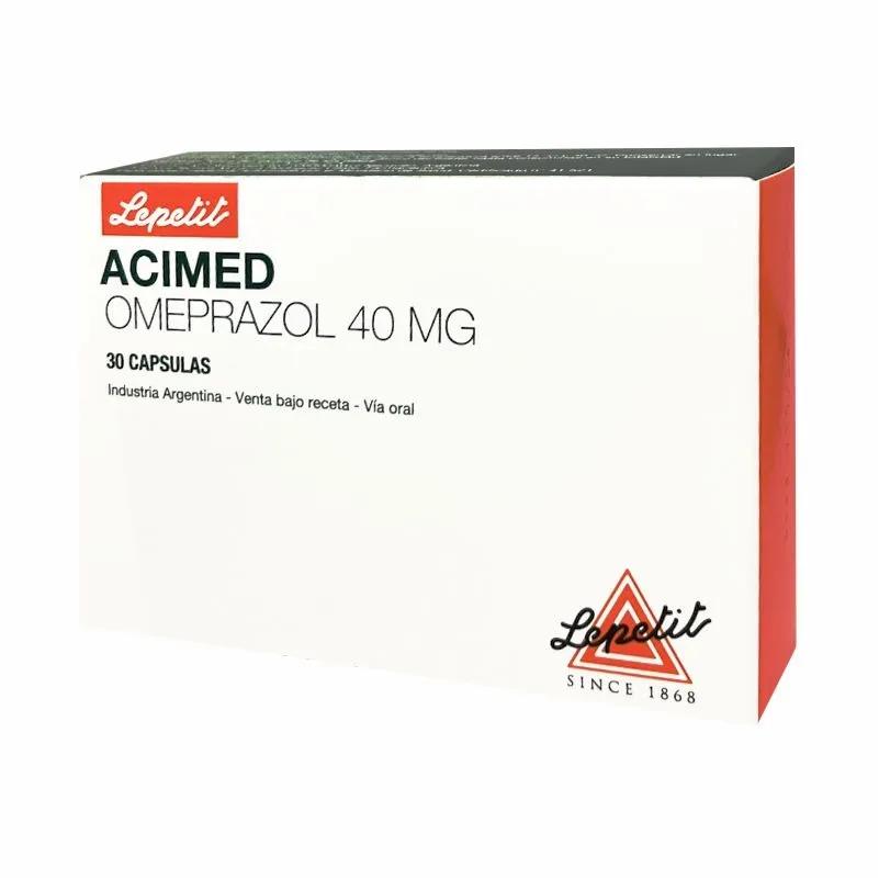 Acimed Omeprazol 40 mg - 30 Capsulas con microgranulos gastrorresistentes