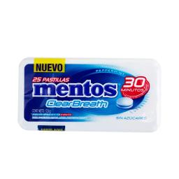 Pastillas Mentos Clear Breath Peppermint - Cont. 25 Unidades