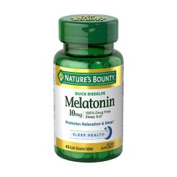 Melatonina 10 mg Natures Bounty - Cont. 45 Tabletas