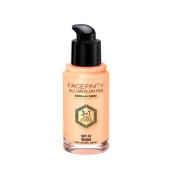 Base Líquida 3 en 1 Face Finity SPF20 Vegan N° W33 Crystal Beige Max Factor - 30mL