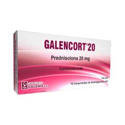 Galencort Prednisolona 20 mg - Cont. 10 Comprimidos.