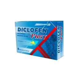 Diclofen Fast Diclofenac Potasico 50 mg - Cont. 10 Capsulas Blandas.